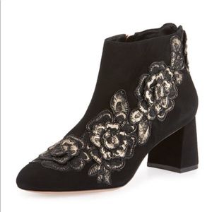Sophia Webster Winona Floral Appliqué Ankle Boots